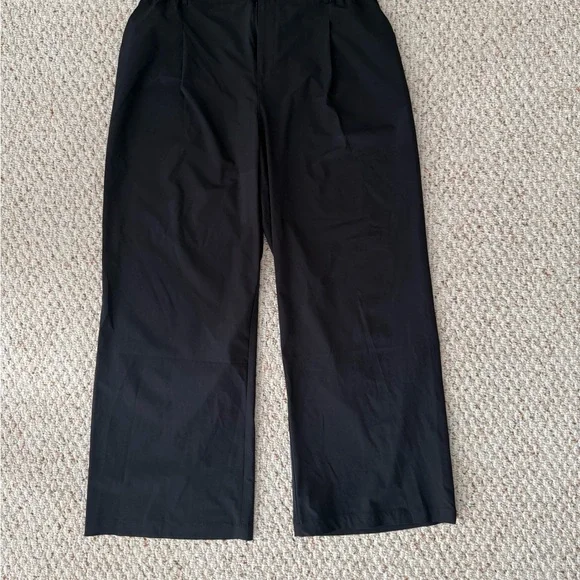 ALO Yoga Black Wide Leg Pants regular Large - Picture 2 of 4